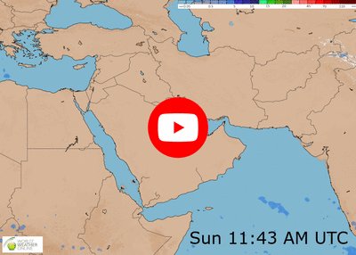 Western Asia weather video and map