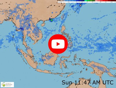 Southeastern Asia weather video and map
