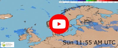 Northern Europe weather video and map
