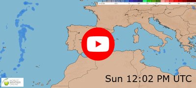 Southern Europe weather video and map