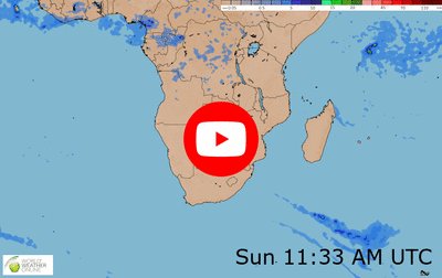 Southern Africa weather video and map