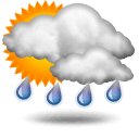 Patchy rain possible